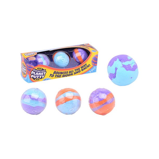 Bouncing planet putty - 3 stk.