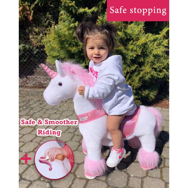 PonyCycle Small Mekanisk Enhjrning - pink