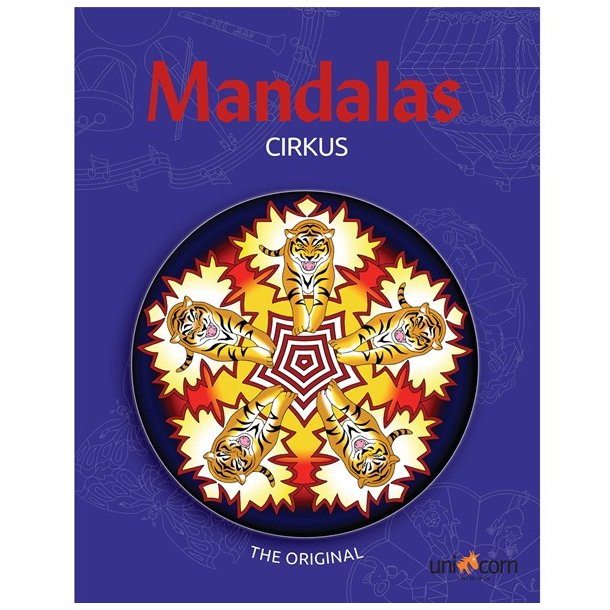 Mandalas i Cirkus - malebog - 32 sider