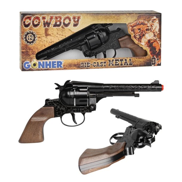 Gonher metal cowboy pistol 12 skuds - legetjspistol