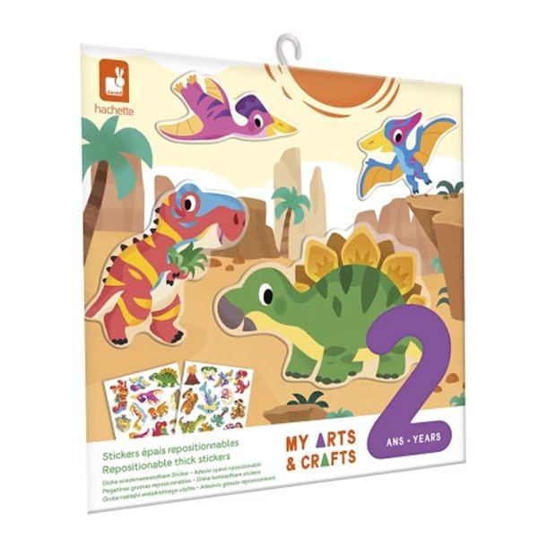 Janod Repositionable Thick Stickers - Dinosaurs