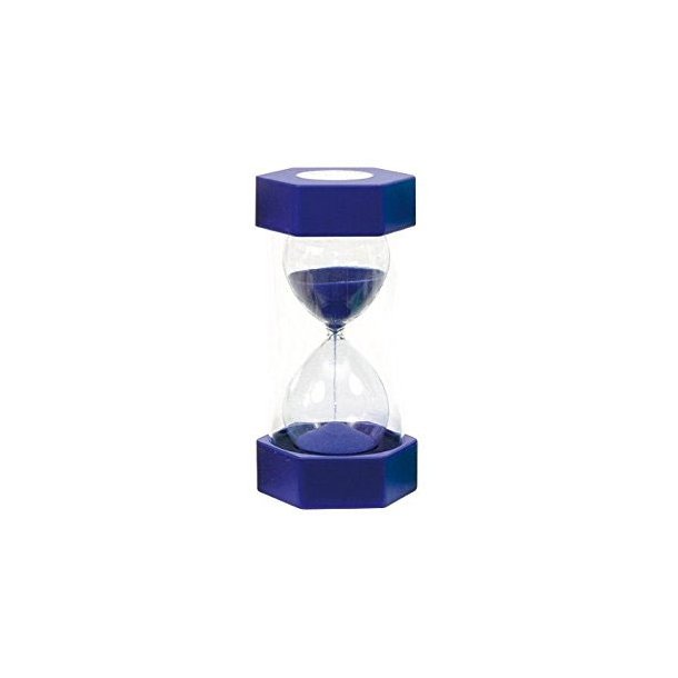 Stort Timeglas - 16.5 cm - Blå