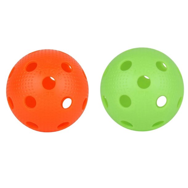 Stiga Floorballs/Hockey bolde - Grn og Orange