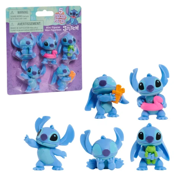 Disney Stitch Figure Set - 5 figurer