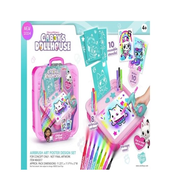 GABBY'S DOLLHOUSE Airbrush Art Activity Case