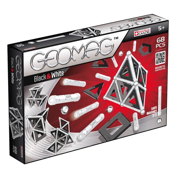 Geomag Sort og hvid - 68 stk.