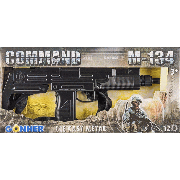 Gonher maskinpistol  M-134 i metal - legetj