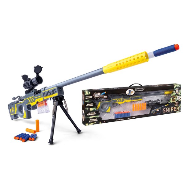 Gonher Sniper Riffel 82 cm m. stativ og kikkertsigte