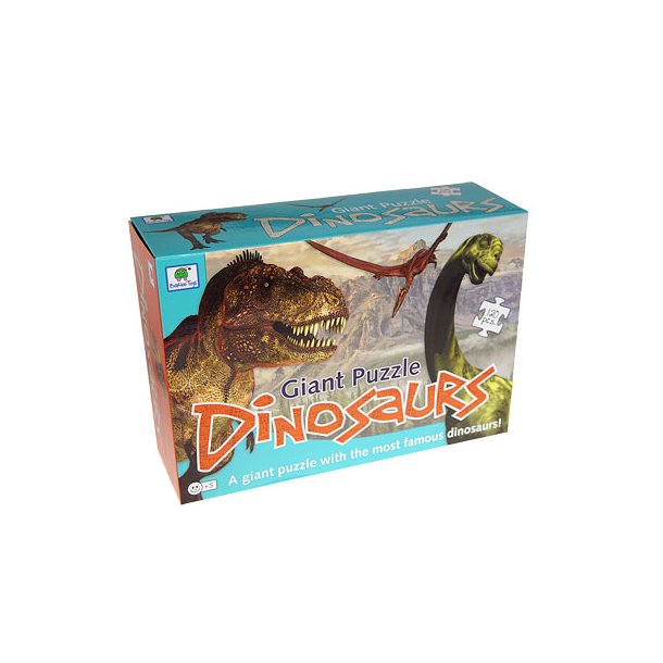 Dinosaur Gulvpuslespil m. 120 brikker 60 x 80 cm