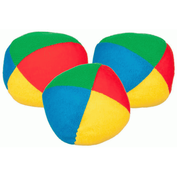 Hacky Sack - Jonglerings bold i stof  60 mm - 1 stk