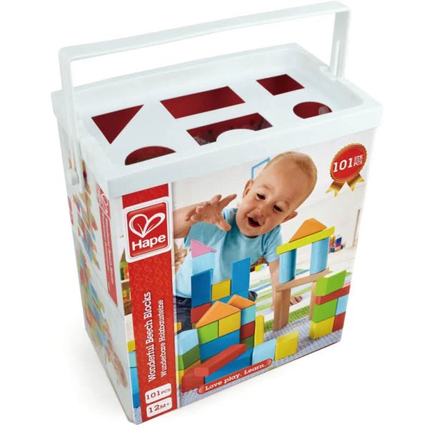 Hape Wonderful Beech Blocks - Byggeklodser i tr 101 stk.