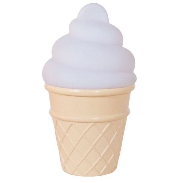 Vgelampe - Mini Ice Cream - hvid - H.14 cm