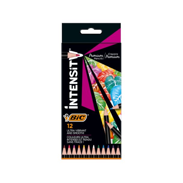 BIC Kids Intensitiv - 12 premium farveblyanter