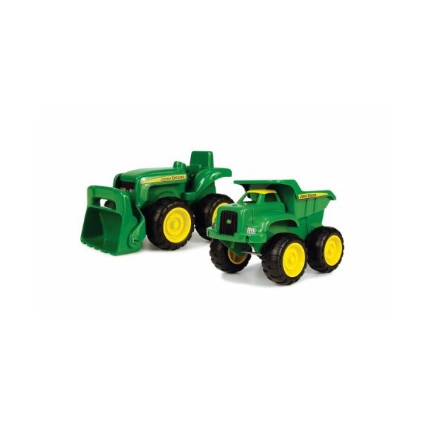 John Deere traktor og dump truck