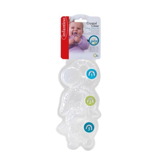 Bideringe fra Infantino - 3 Stages Teether Set (0-36m)