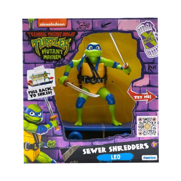 Turtle Mutant Mayhem Sewer Shredder - Leonardo