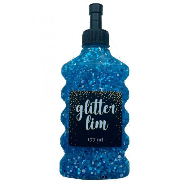 Glitterlim grov glitter, Blue, 177ml