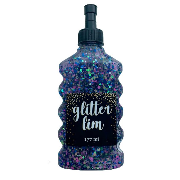 Glitterlim grov glitter, Navy, 177ml