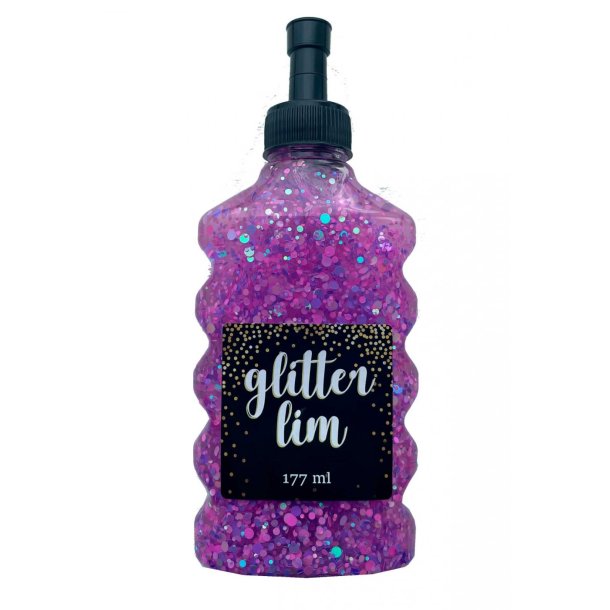 Glitterlim grov glitter, Purple, 177ml