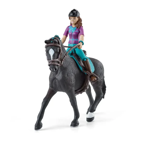 Schleich hest med rytter-Lisa &amp; Storm