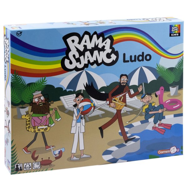 Klassisk Ludo med de kendte figurer fra Ramsjang