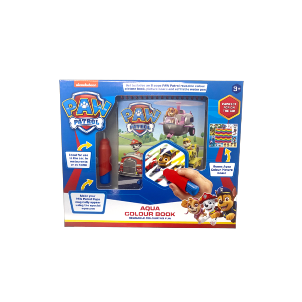 Paw Patrol Aqua Color Book Vandtegnebog