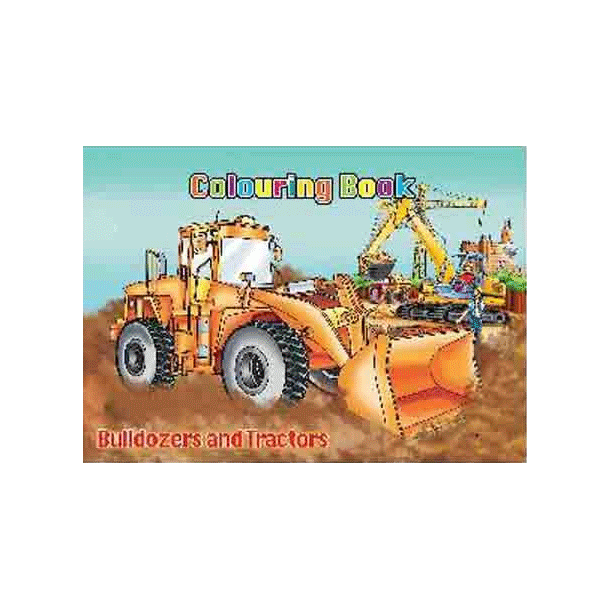 Malebog - Bulldozers &amp; Tractors - Colouring book