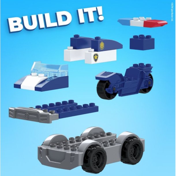 Mega Bloks Junior Builders- Paw Patrol Chases Police Cruiser