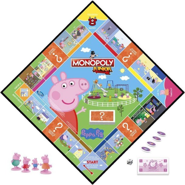 Gurli Gris Monopoly Junior  - Hasbro Spil