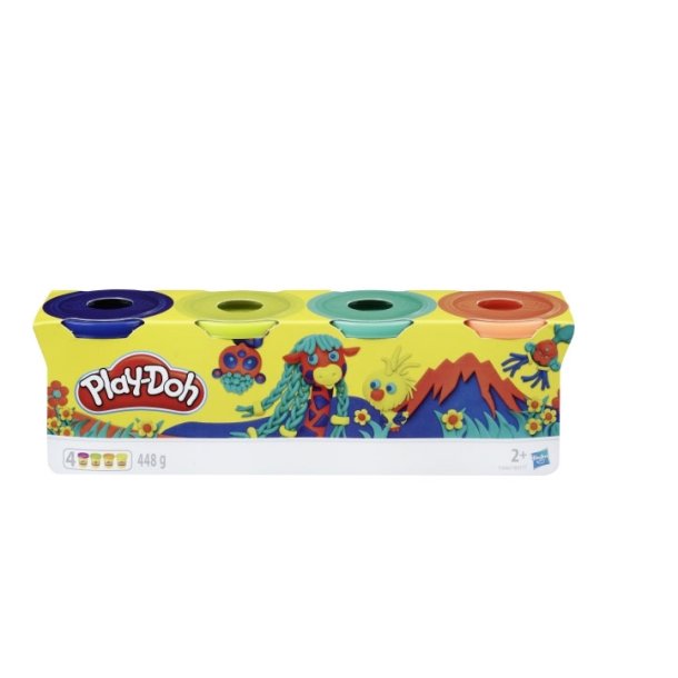 Play-Doh modellervoks i 4 standard farver