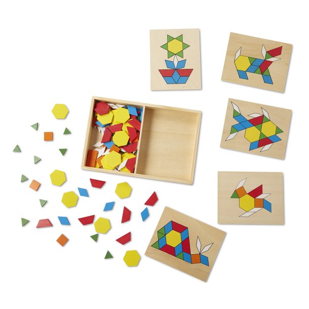 Melissa & Doug Pattern Blocks and Boards - Mosaik