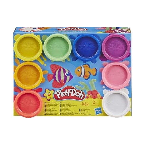 Play-Doh - Neon / Rainbow - 8 stk. - assorteret