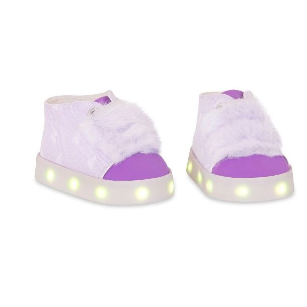 Our Generation sko med lys i slen - Popping Purple