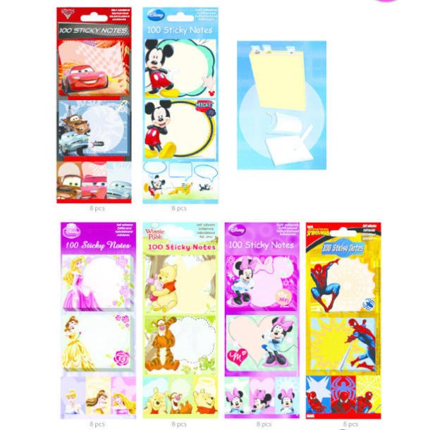 Sticky Notes Disney, 100 stk.