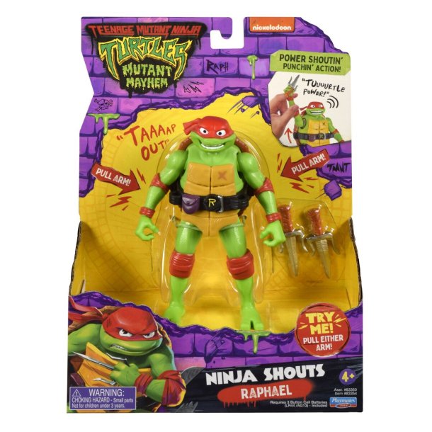  Turtles Mutant Mayhem Power Sounds 14cm-Raphael