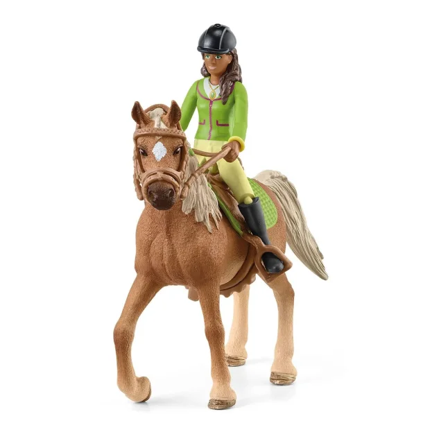 Schleich hest med rytter-Sarah &amp;  Mystery