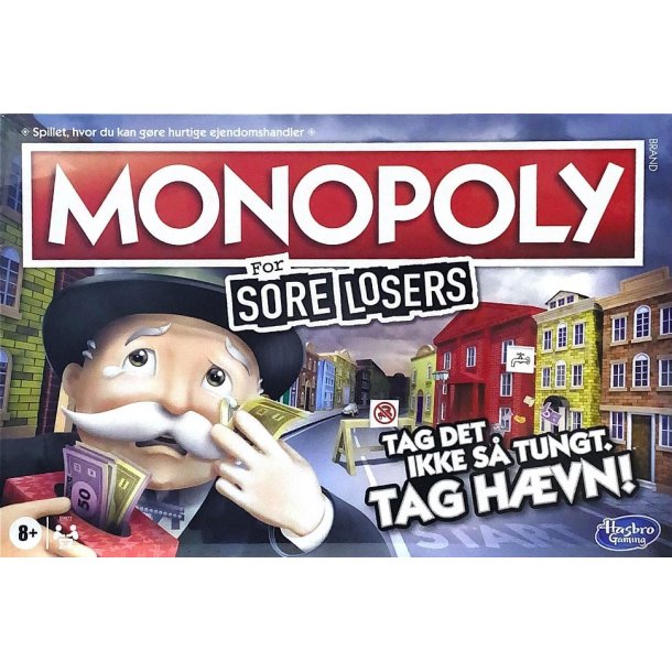 Monopoly Sore Losers Edition DK - Hasbro Spil