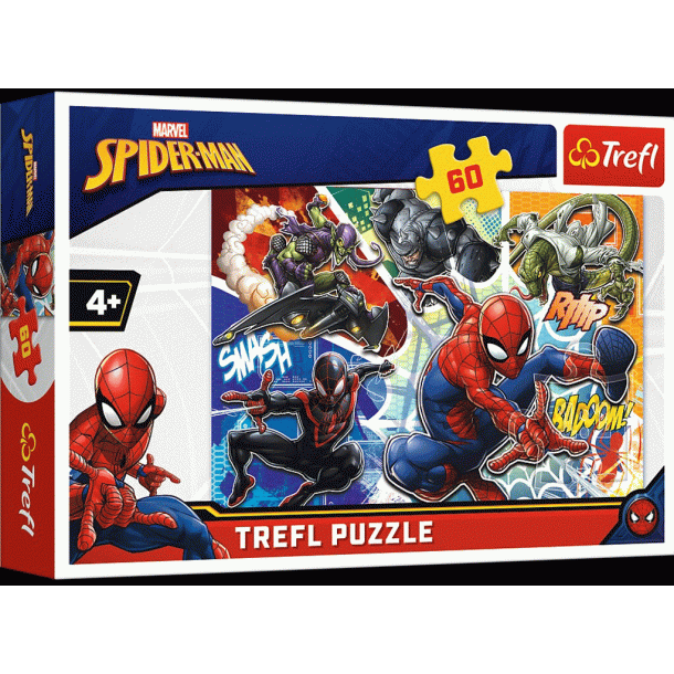 Trefl - The Brave Spiderman med 60 brikker