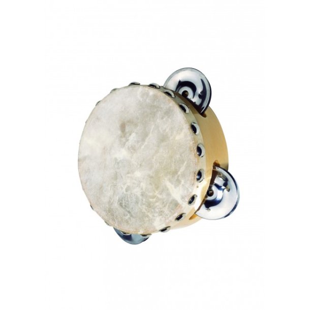 Tamburin i træ - Ø 10,5 cm - Goki