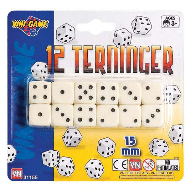 12 terninger spil- Vini Game 