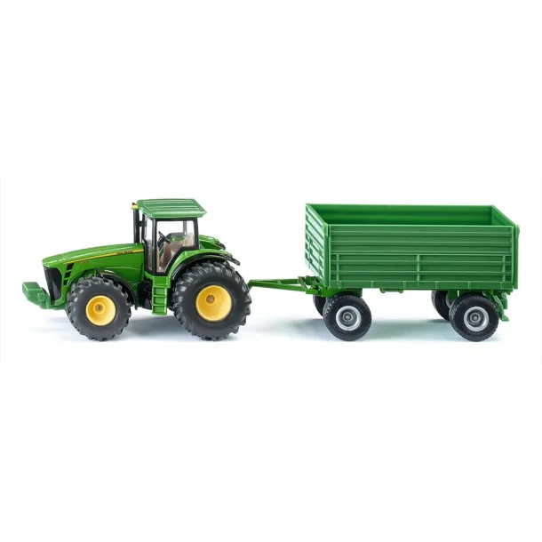 Siku John Deere traktor med trailer 1:50