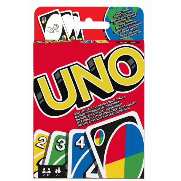 Uno Classic m. blandekort - Kortspil fra Mattel