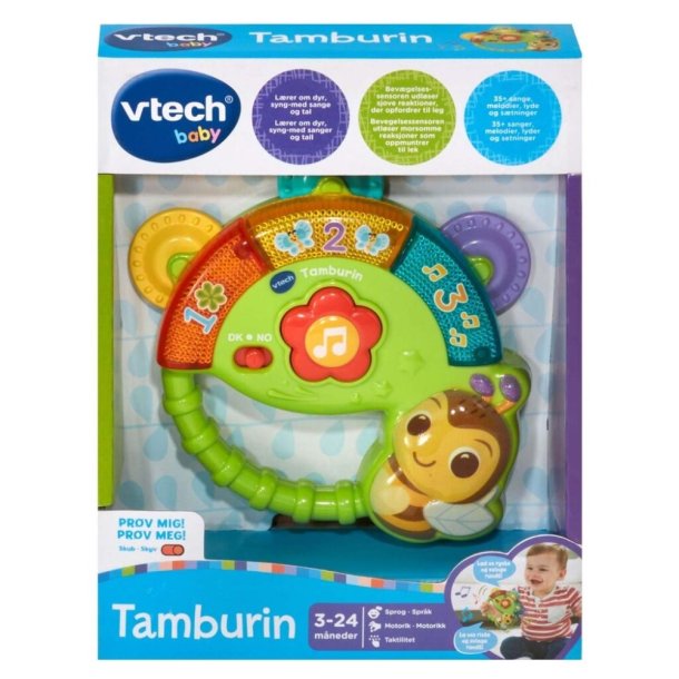 Vtech Shaking Sounds Tambourine - Dansk