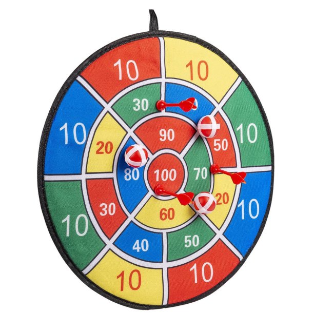 4-kids Velcro Dart m. 3 Bolde og 3 Pile -  42 cm