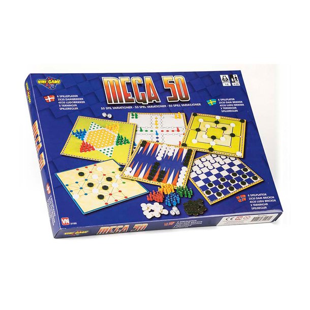 Spillemagasin med 50 Spil - Vini Game