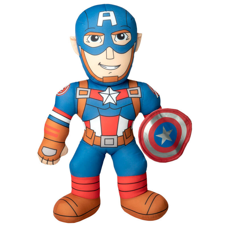 Marvel Captain America bamse m. lyd - 20 cm
