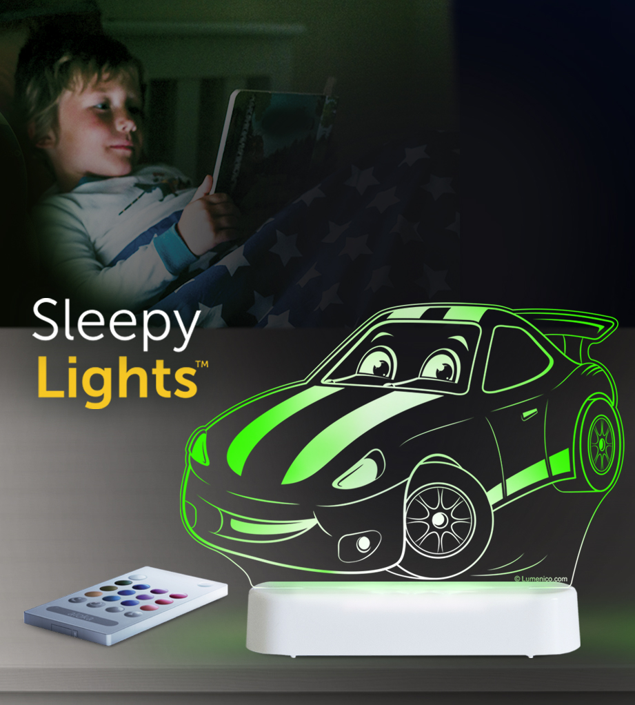 Aloka Sleepylight Vågelampe - Racerbil