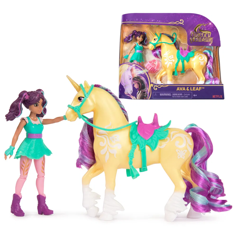 Schleich Unicorn Academy Doll & Unicorn - Ava & Leaf