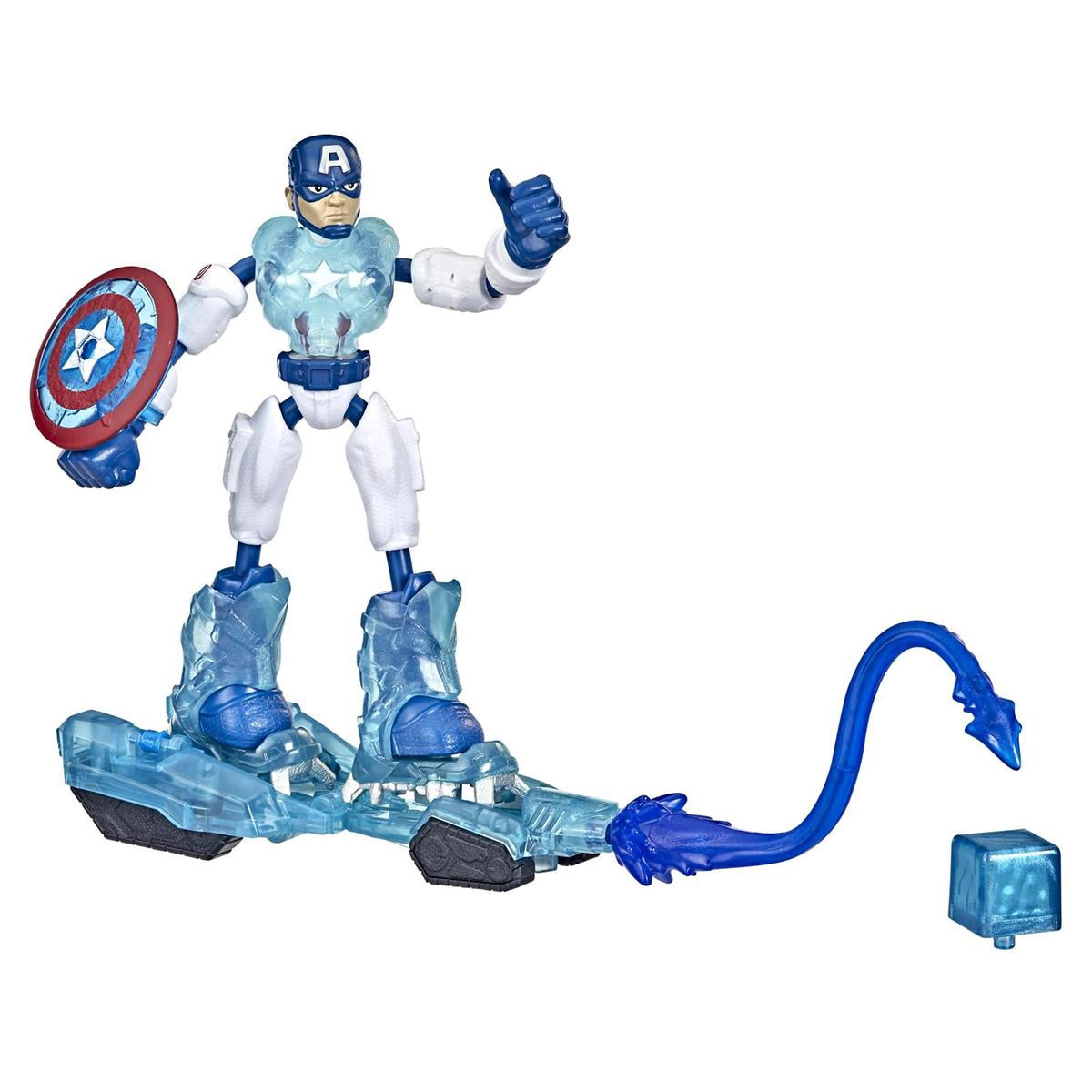 Captain America  Bend and Flex 2-i-1- køretøj og figur