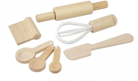 PlanToys Bagesæt - 5 dele - træ